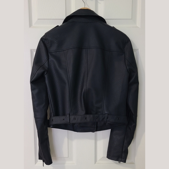 Faux leather moto jacket - Picture 3 of 5